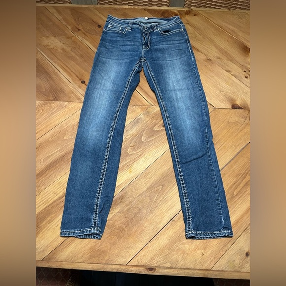 Reba Dark Blue Country Girl Straight leg Jeans size 8 - Picture 6 of 7